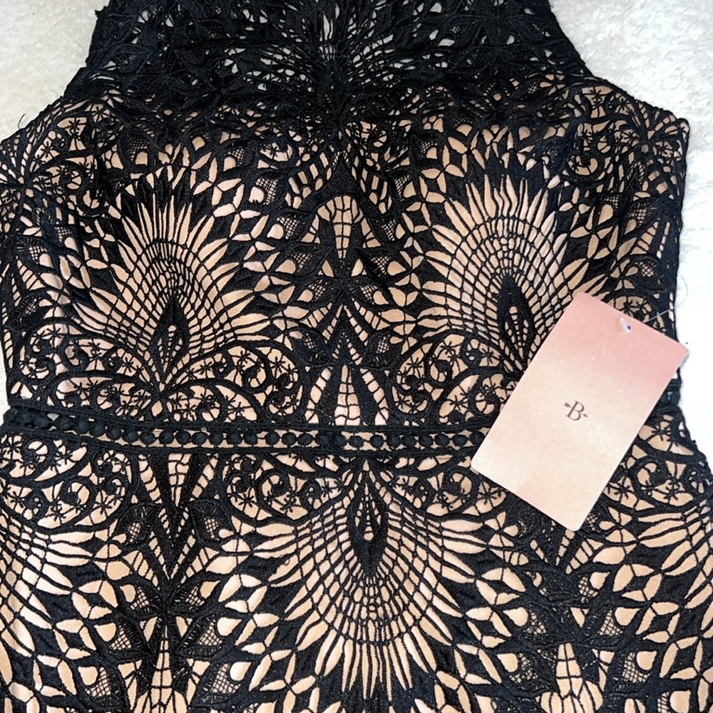 BHLDN Black Lace Overlay Sheath Dress - Picture 8 of 14